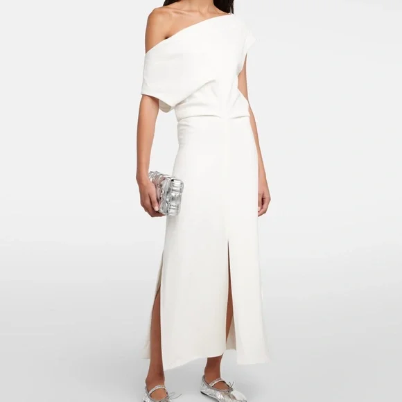 Proenza Schouler crunched up Silver Metallic Ballet Flats with Bow Detail 38 - Picture 2 of 9